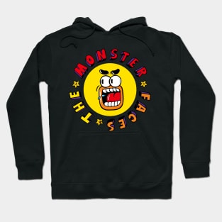 Funny Yellow Monster Face With Wide Eyes Hoodie